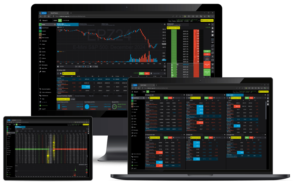 StoneX Futures Platform - Desktop - Multiple Devices